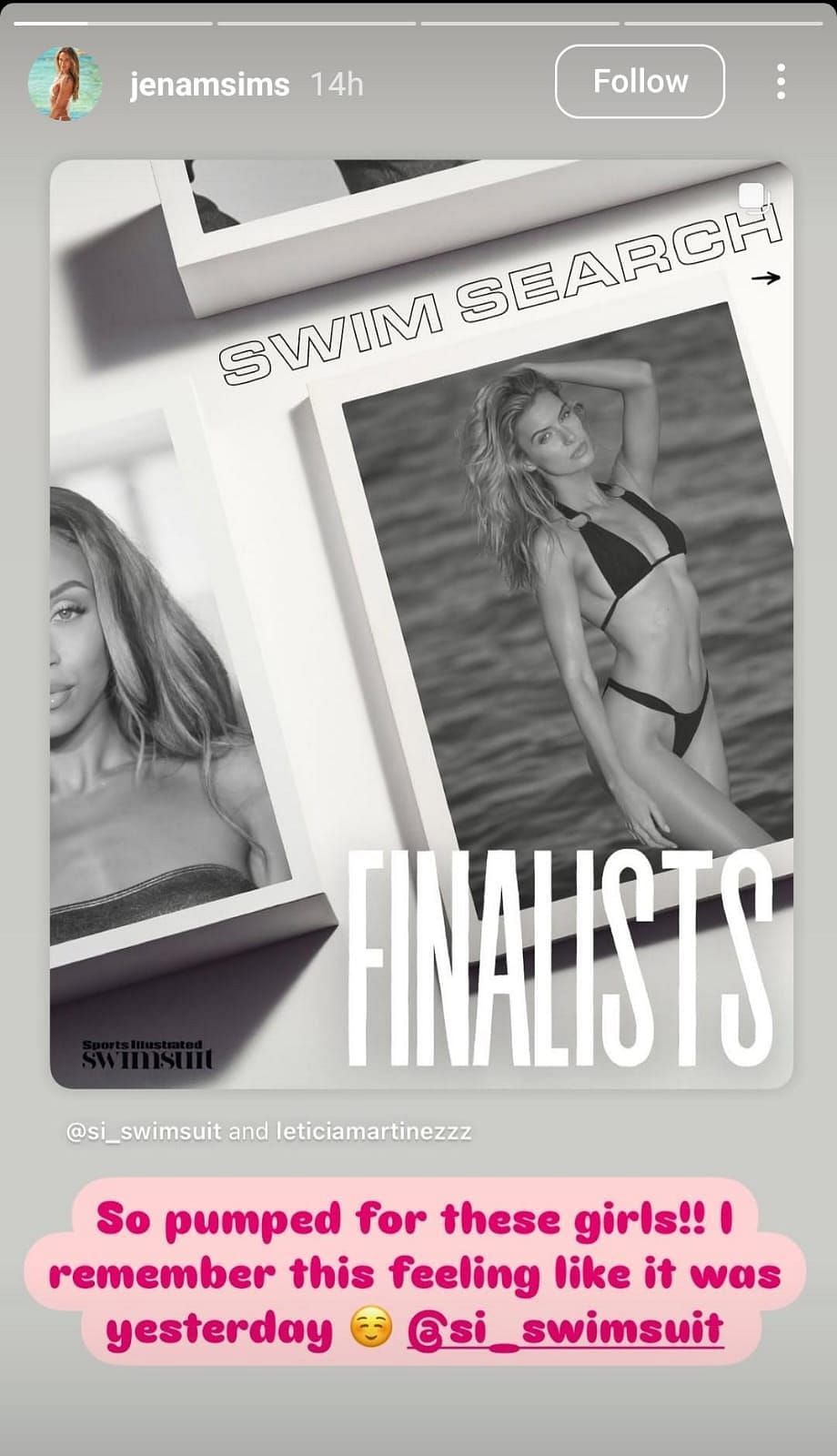 SI Swimsuit finalists (via Jena Sims' Instagram story/@jenamsims)